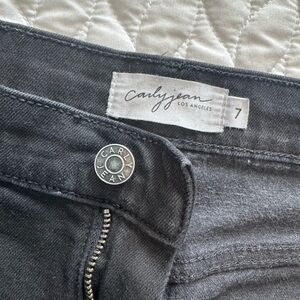 Carly Jean Los Angeles black wide leg Denim/ holland